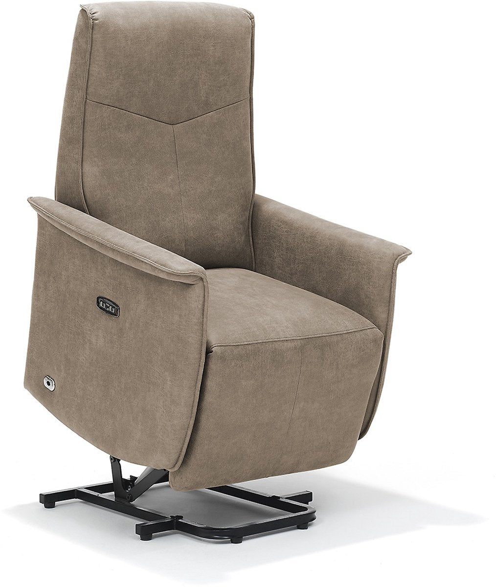 Opsta fauteuil Jens – Microleder – Met accu – 2 Motoren