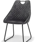 Eetkamerstoel Simon – Velvet – Geruit patroon