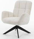 Fauteuil Lina - Raven stof - 360 graden draaibaar