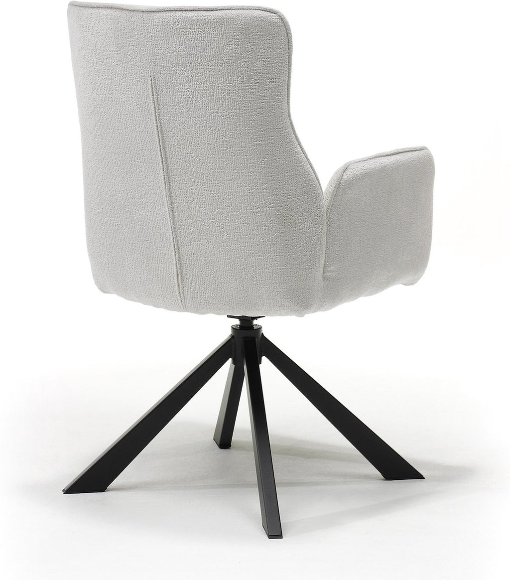 Eetkamerstoel Sophie – 360° draaibaar – Auto return – Stof