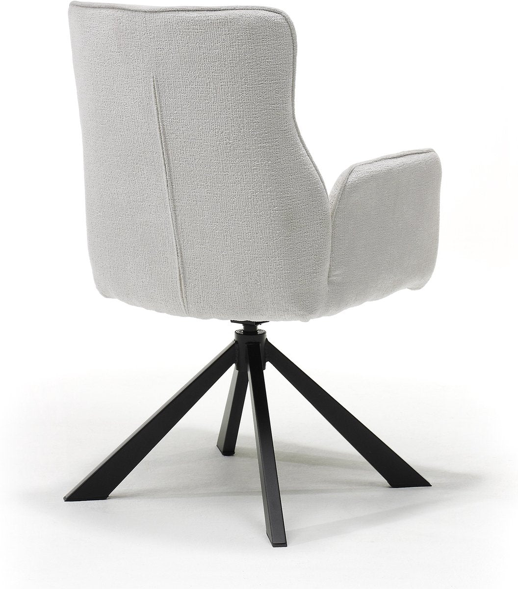 Eetkamerstoel Sophie – 360° draaibaar – Auto return – Stof