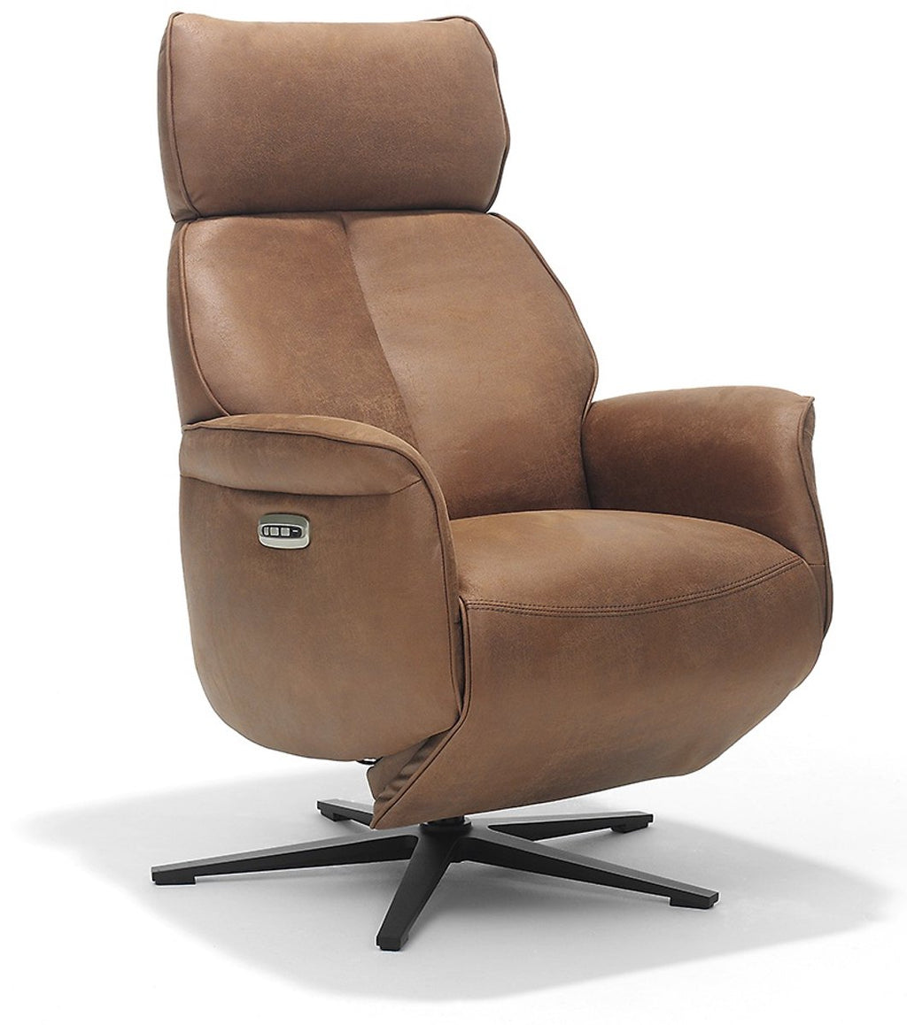 Relaxfauteuil Luuk – Micro Leder – Met Accu – 360° Draaibaar