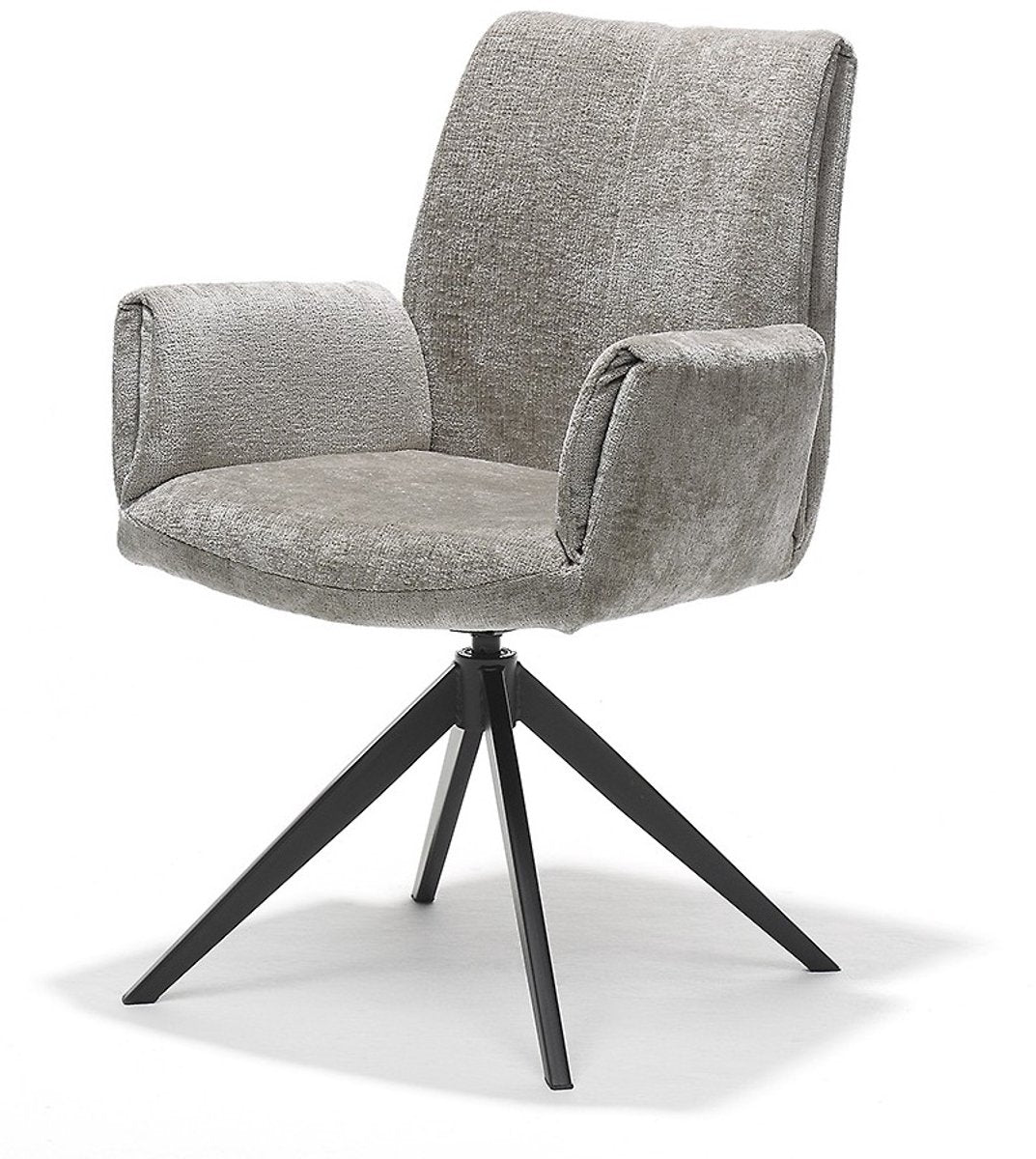 Eetkamerstoel Puck - 180° draaibaar - Auto return - Perfect Harmony Stof