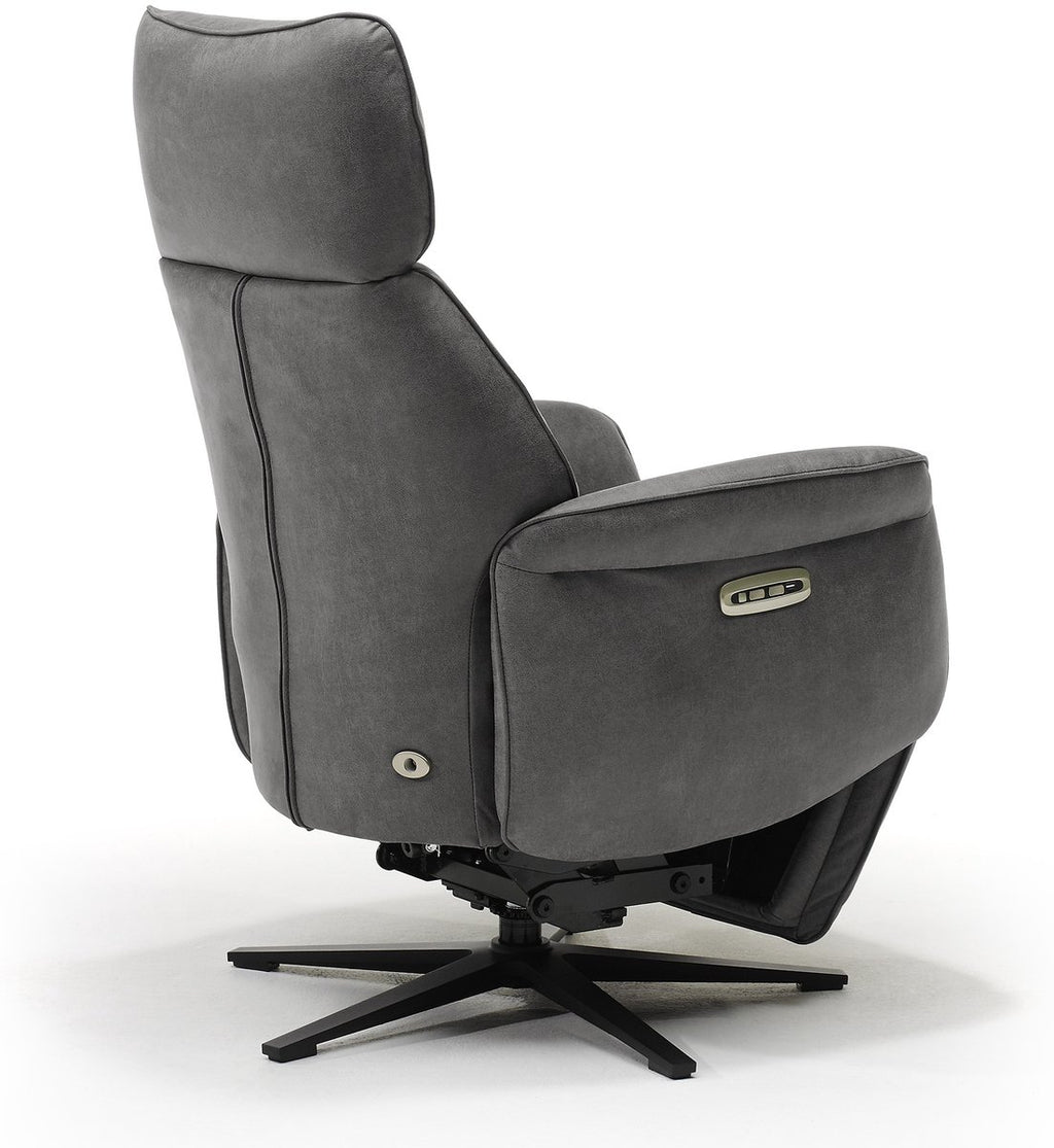 Opsta fauteuil Jaxx – Microleder – Met accu – 2 Motoren – 360° Draaibaar