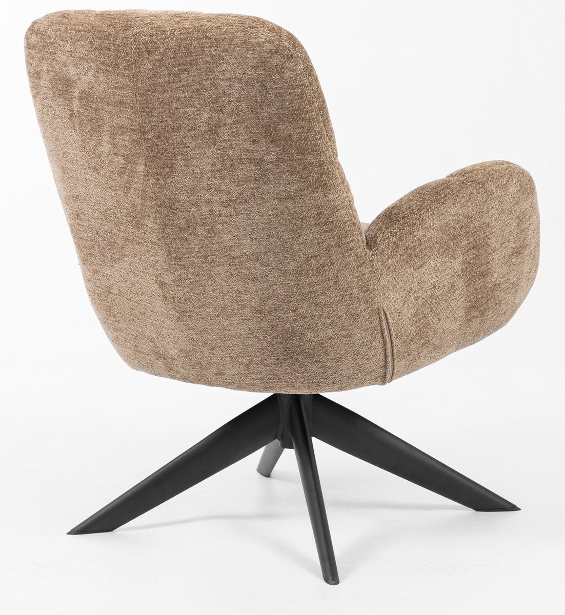 Fauteuil Lina - Raven stof - 360 graden draaibaar