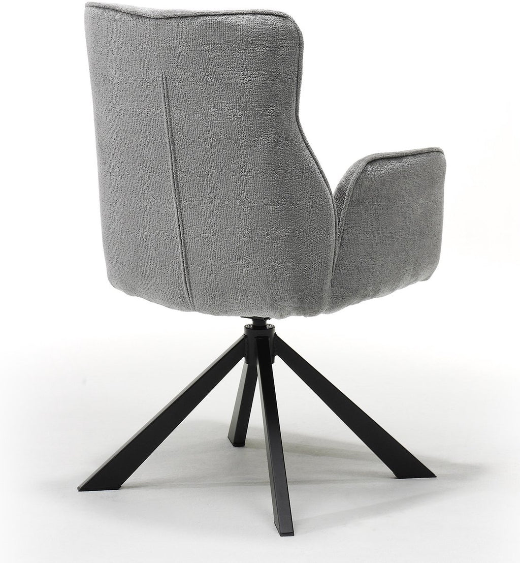 Eetkamerstoel Sophie – 360° draaibaar – Auto return – Stof
