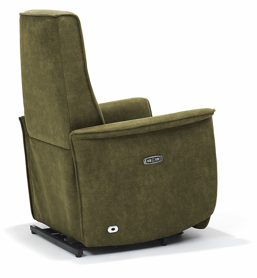 Opsta fauteuil Jens – Microleder – Met accu – 2 Motoren