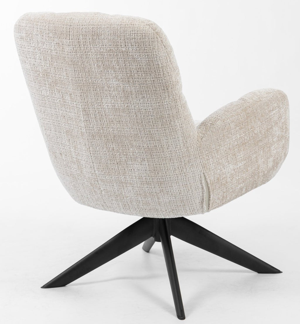 Fauteuil Lina - Cremona stof - 360 graden draaibaar