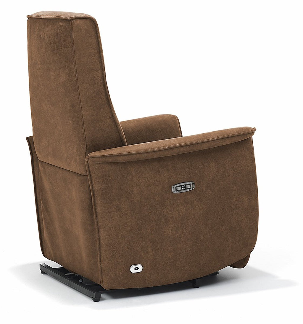 Opsta fauteuil Jens – Microleder – Met accu – 2 Motoren
