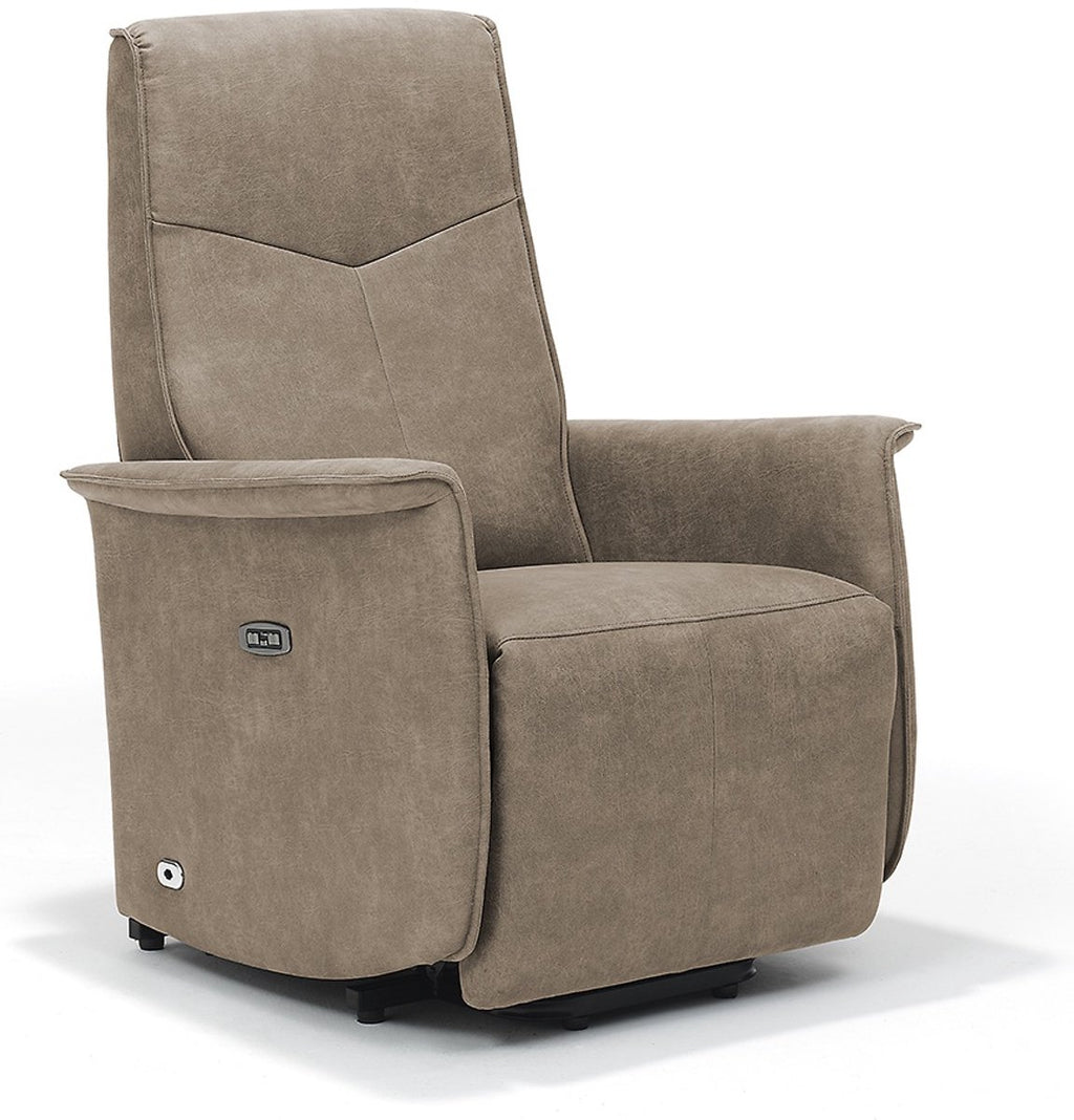 Opsta fauteuil Jens – Microleder – Met accu – 2 Motoren