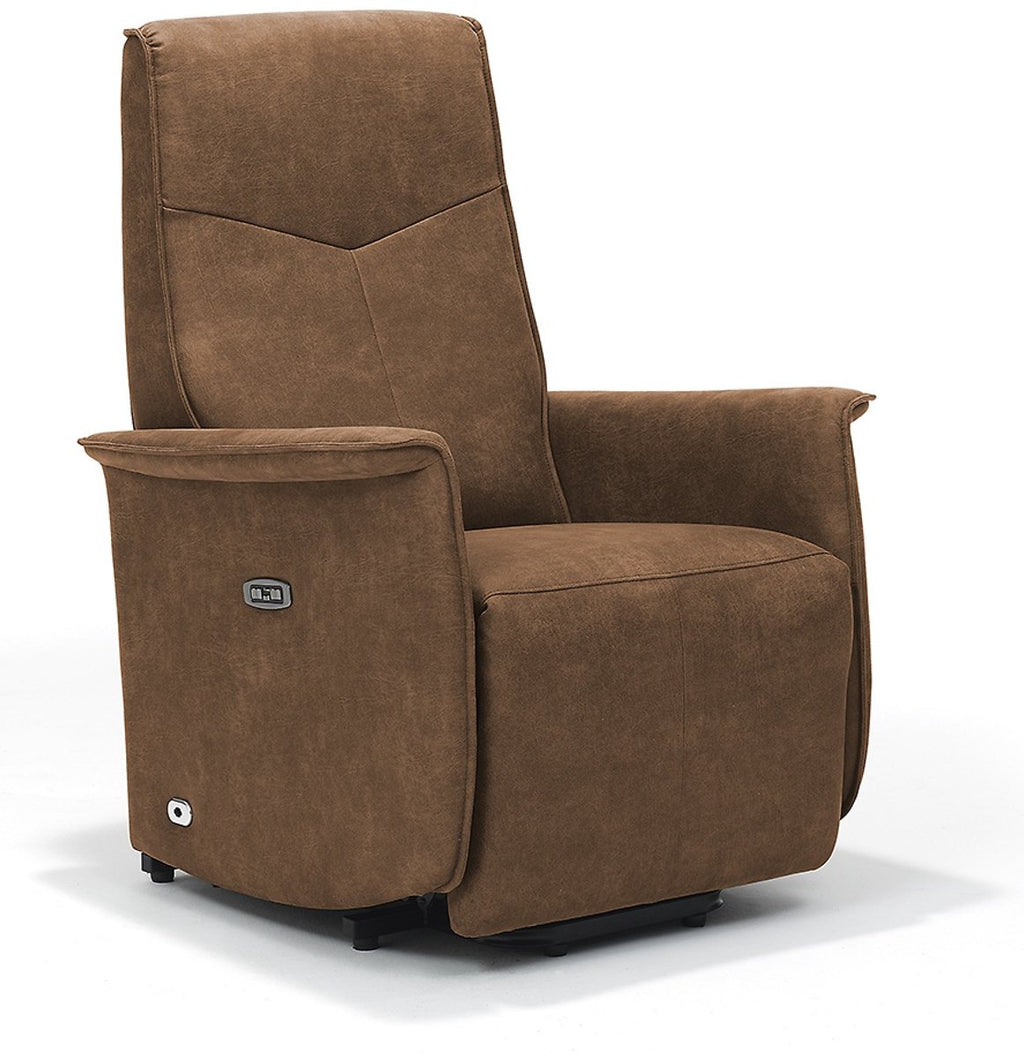 Opsta fauteuil Jens – Microleder – Met accu – 2 Motoren