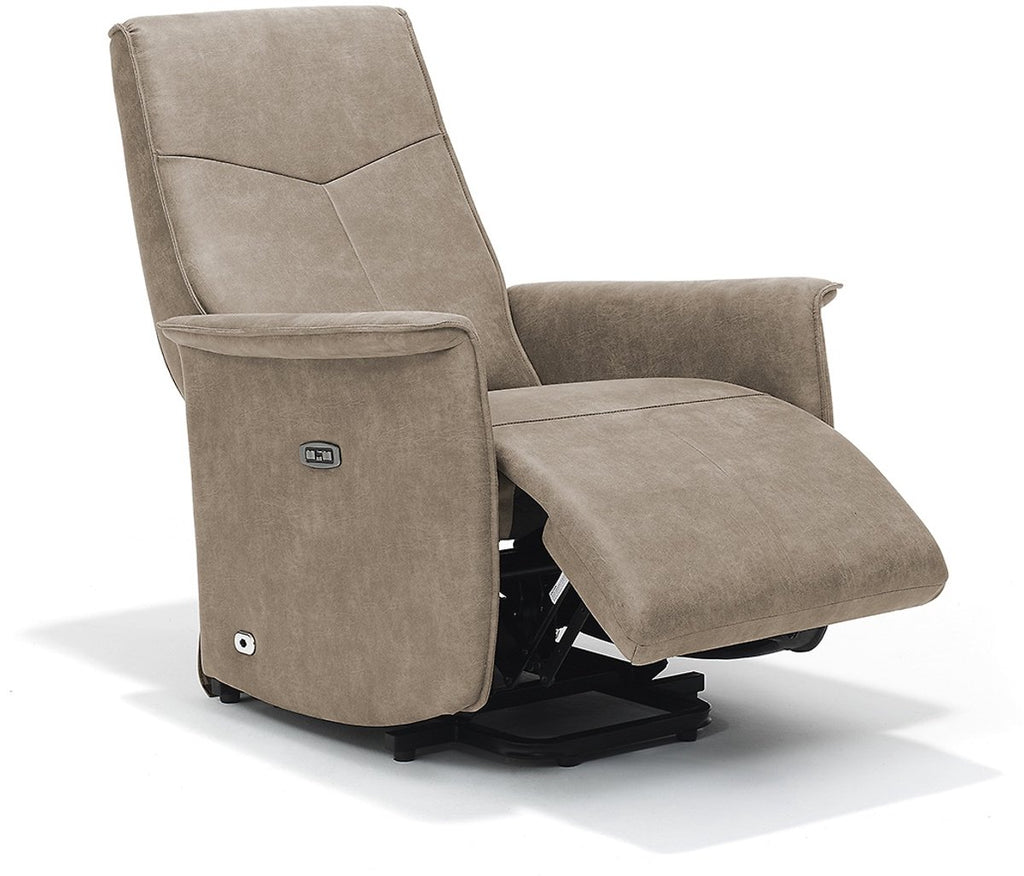 Opsta fauteuil Jens – Microleder – Met accu – 2 Motoren