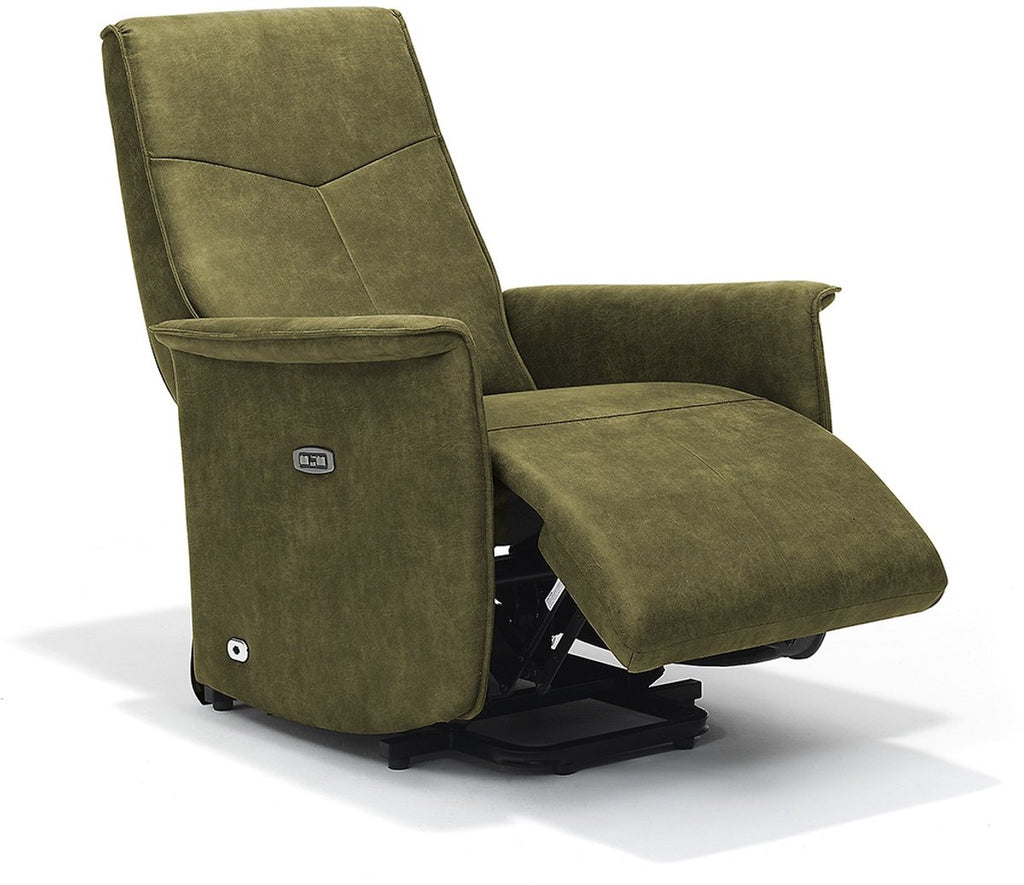 Opsta fauteuil Jens – Microleder – Met accu – 2 Motoren