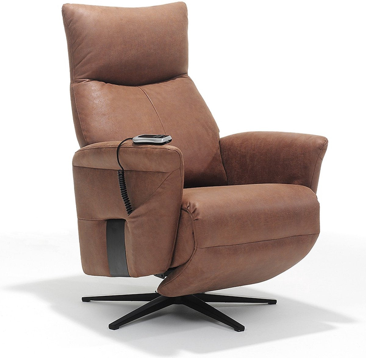Relaxfauteuil Ravi – Micro Leder – Met accu – 180° Draaibaar