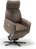 Opsta fauteuil Jaxx – Microleder – Met accu – 2 Motoren – 360° Draaibaar