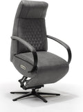 Opsta fauteuil Brent – Microleder – Met accu – 2 Motoren – 360° Draaibaar