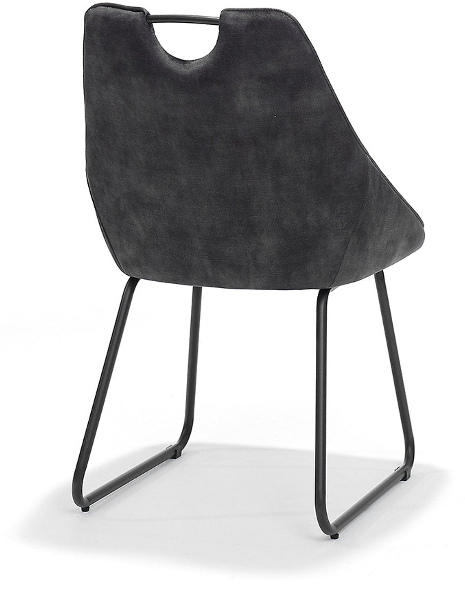 Eetkamerstoel Simon – Velvet – Geruit patroon