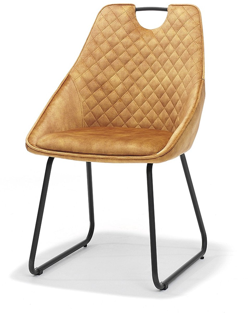 Eetkamerstoel Simon – Velvet – Geruit patroon