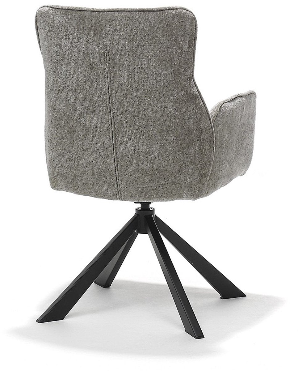 Eetkamerstoel Sophie – 360° draaibaar – Auto return – Stof