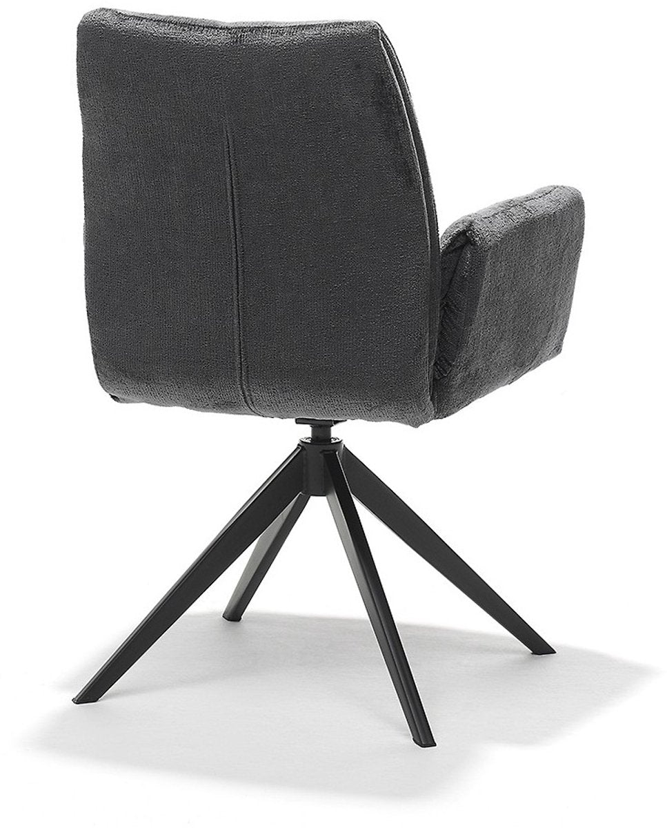 Eetkamerstoel Puck - 180° draaibaar - Auto return - Perfect Harmony Stof