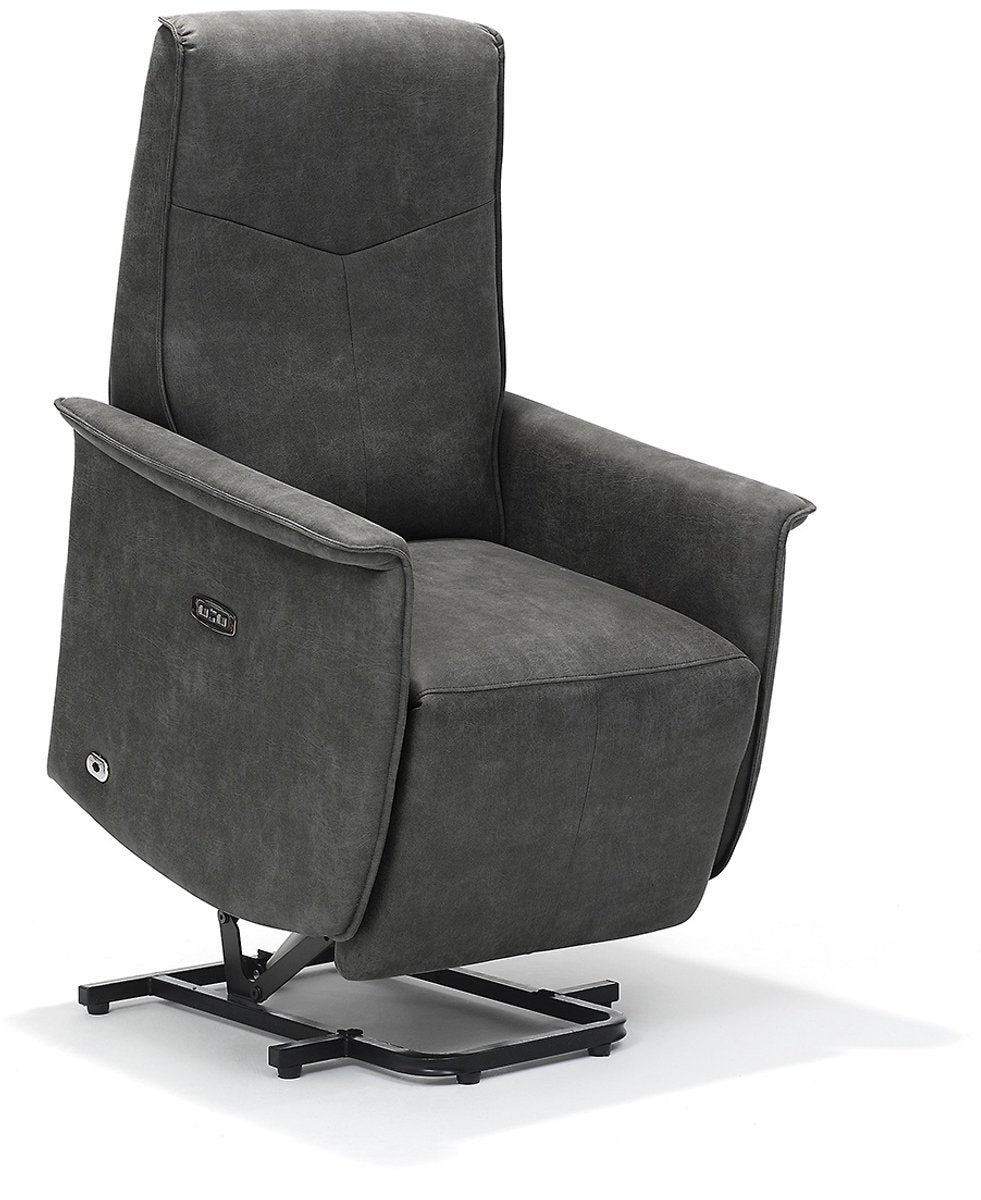 Opsta fauteuil Jens – Microleder – Met accu – 2 Motoren