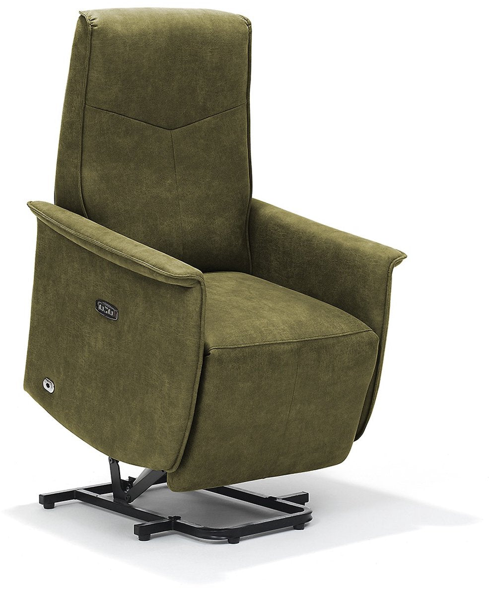 Opsta fauteuil Jens – Microleder – Met accu – 2 Motoren