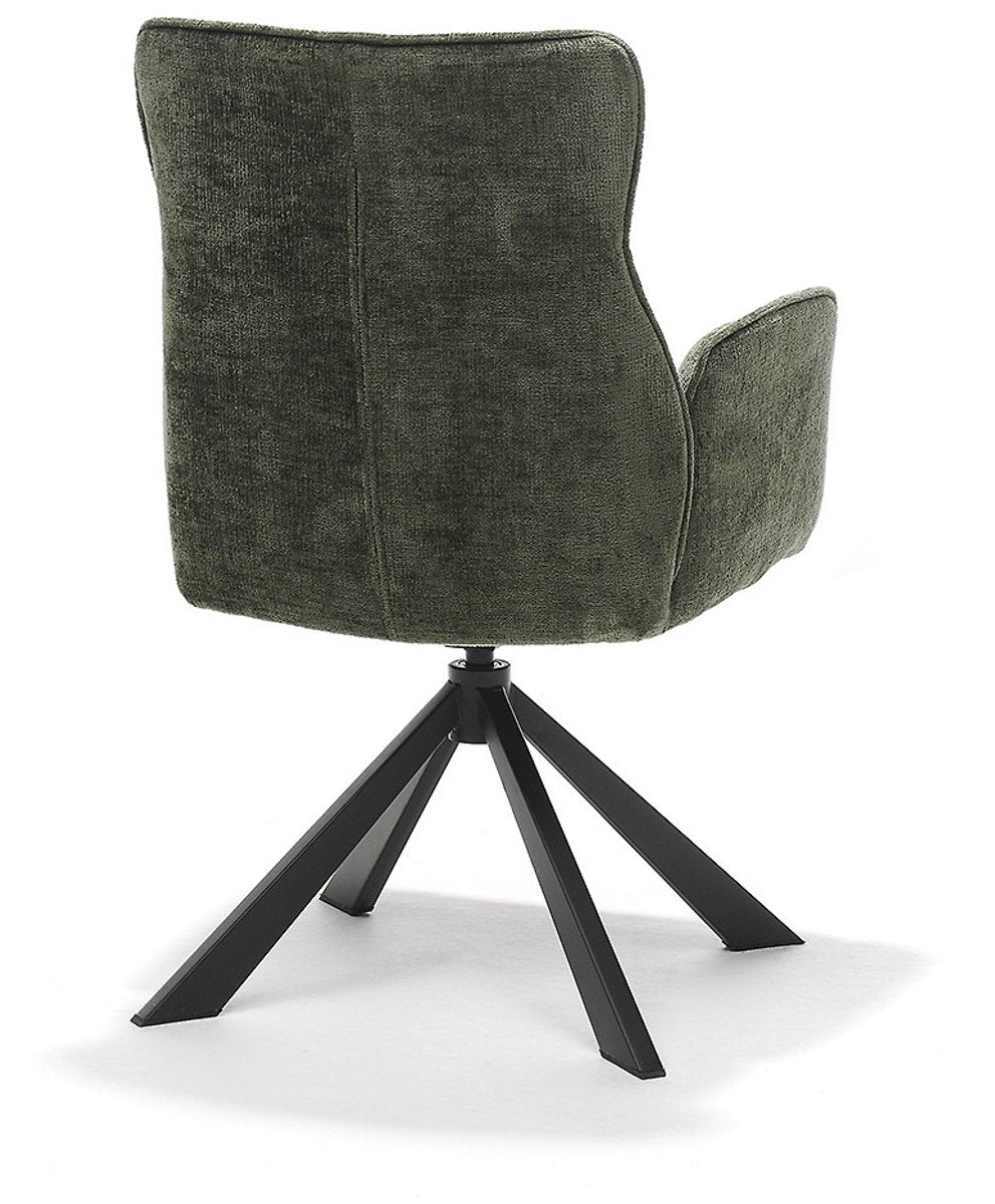 Eetkamerstoel Sophie – 360° draaibaar – Auto return – Stof
