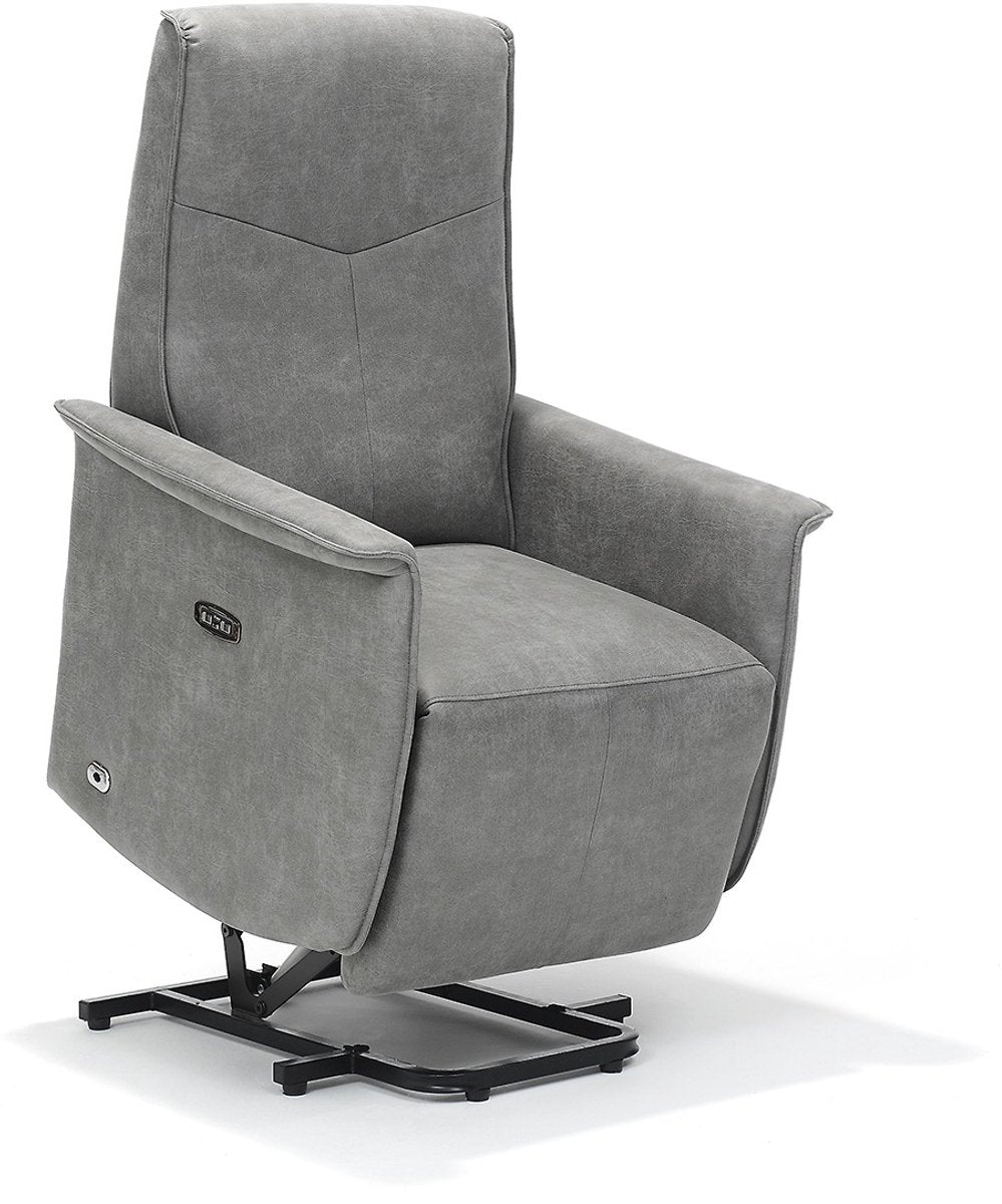 Opsta fauteuil Jens – Microleder – Met accu – 2 Motoren
