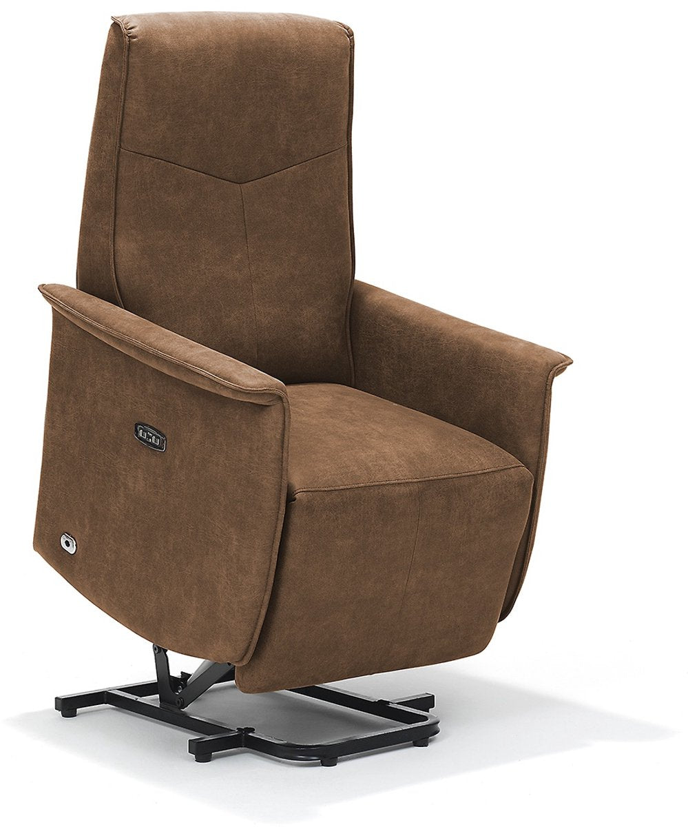 Opsta fauteuil Jens – Microleder – Met accu – 2 Motoren
