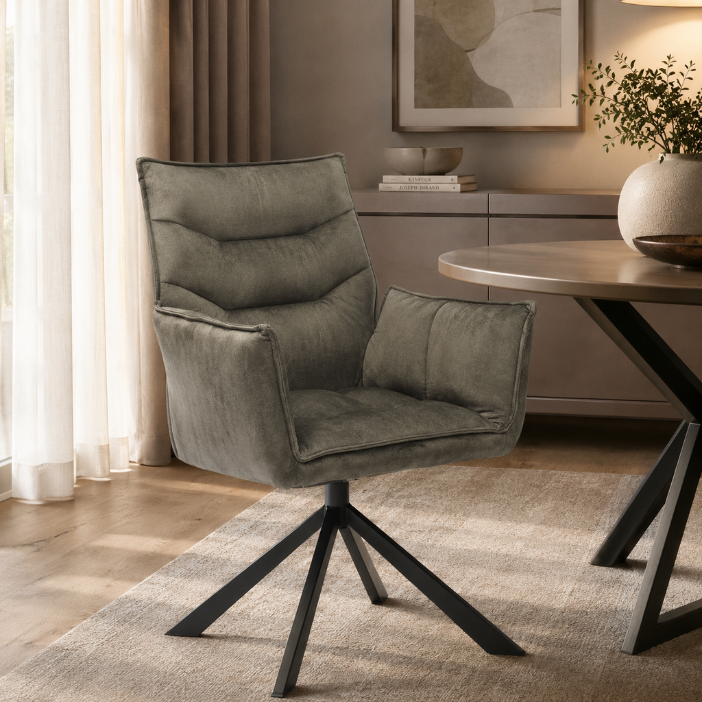 Eetkamerstoel Dani – 360 graden draaibaar – Velvet