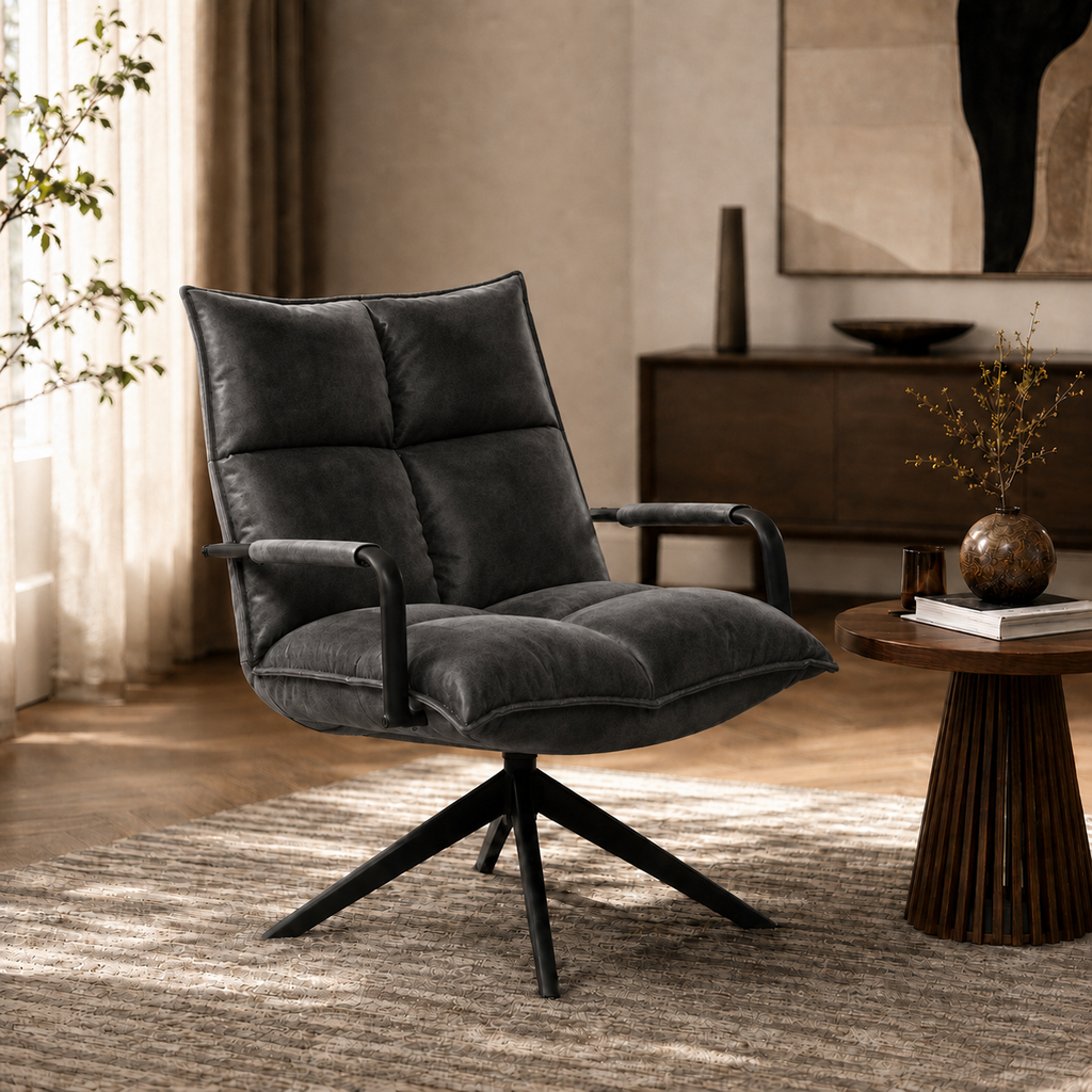 Draaifauteuil Floris – Velvet – 360 graden draaibaar