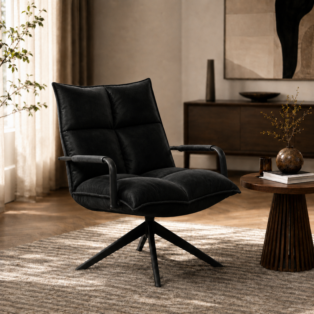 Draaifauteuil Floris – Velvet – 360 graden draaibaar