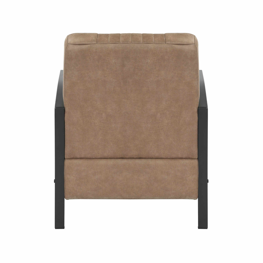 Fauteuil Rowan – Comfortabele Loungestoel in Bull Microleder – Volledig Gemonteerd